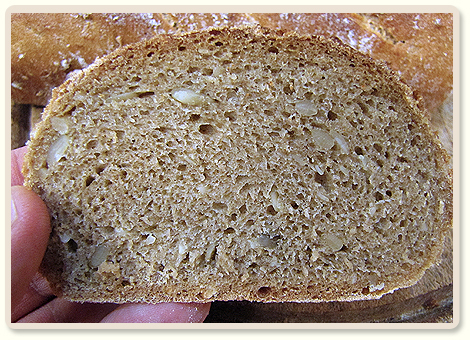 מתכון ללחם חצי שיפון עם גרעינים