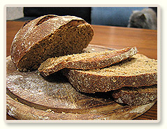 לחם שאור, שיפון וזרעי פשתן